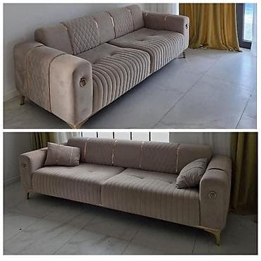 2 eded divan satilir boyuk 275×100 olcude, Kicik 235×100 Qiymet Boyuk