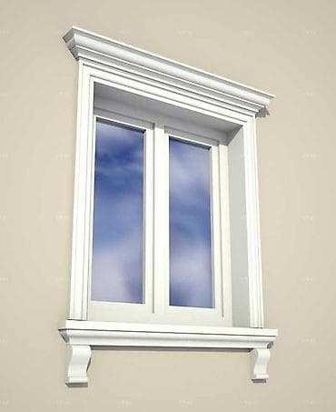 niva masin: Fasad üçün dekorativ pəncərə və künc moldinqləri - Material: fasad — 6