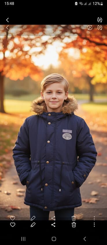 i̇şgüzar kişi gödəkçəsi: Куртка теплая.Тёмно-синего цвета S-М размер.Качественна очень Novaya — 1