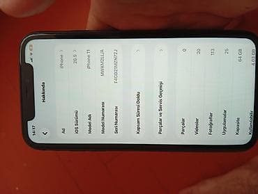 IPhone 11, 64 GB, Qara, Face ID