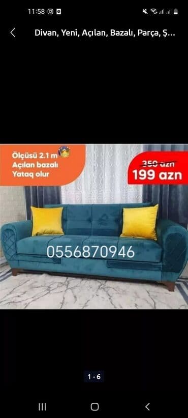 divan kreslo: Künc divan, Yeni, Açılan, Bazalı, Parça, Şəhərdaxili pulsuz çatdırılma — 8