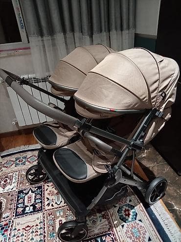usag ucun: Kidilo əkiz uşaq arabası - Yan-yana iki oturacaqla əkizlər üçün rahat — 2