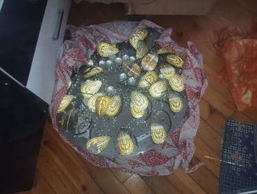 led isiqlar tavan ucun: Led Çılçıraq, 4 və daha çox lampa, Metal — 3