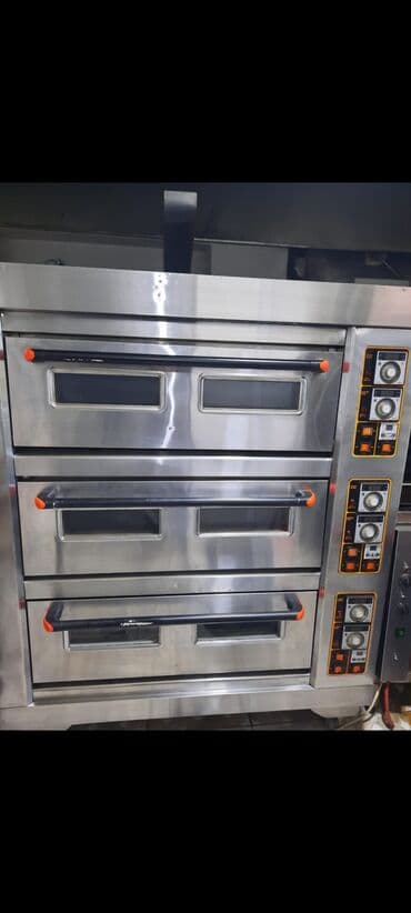 хорошая микроволновая печь: Üç mərtəbəli, paslanmayan poladdan hazırlanmış, kommersiya mətbəxləri — 1