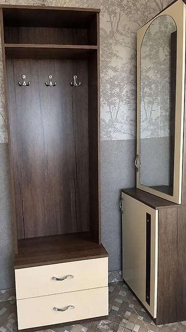 Dəhliz üçün çoxfunksiyalı mebel dəsti - Material: laminat/LDSP, ağac