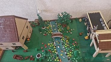 dekor ad gunu: Podorijinal (analog) LEGO diyorama – “Kənd həyəti və çay kənarı” — 1