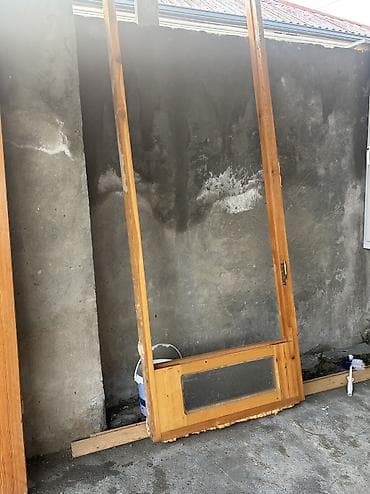 qapi bezekleri: Taxta qapı dəsti - Material: təbii ağac (şam tipli), lakla örtülmüş — 4