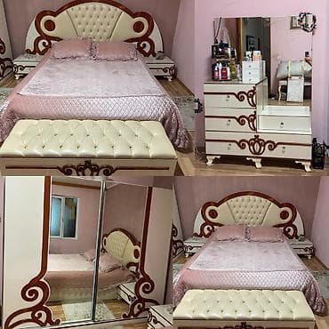 2 təknəfərlik çarpayı, Dolab, Komod, 2 tumba, İşlənmiş