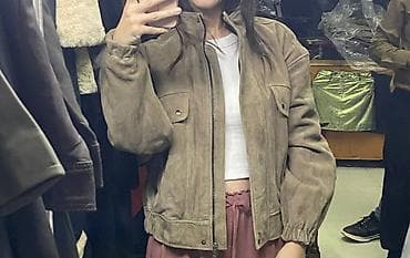 🧥 Zamş (suede) kurtka - təmiz lamb quzu dərisi( premium keyfiyyət)