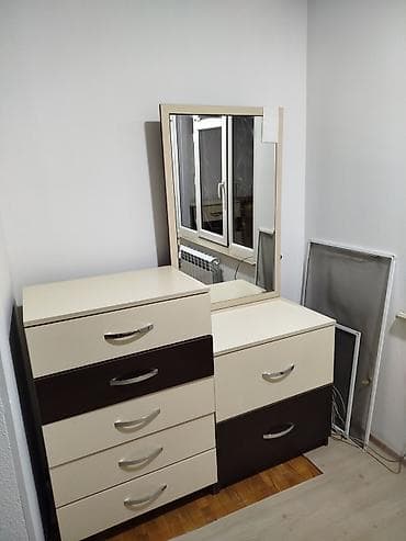 mebel skaf: İşlənmiş, 1 qapı, Siyirməli, Qəhvəyi, Digər material, Açılan, Düz dolab — 9
