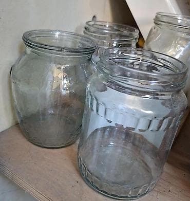 çan: Şüşə banka ve balonlar - Müxtəlif sayda və ölçülərdədir.balonlar 70 — 4