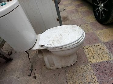 Unitaz – iki hissəli kombo (kasetka + kasa) - Döşəməyə quraşdırılan