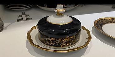 serviz: Çay dəsti, rəng - Göy, Farfor, Weimar, Almaniya — 3