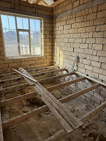 bileceri evleri: Satış üçün: daşdan tikilmiş 1 mərtəbəli həyət evi (yarımçıq tikili) — 4