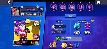 profil ucun kitab şəkilləri: Brawl Stars hesabı – “FEARLESS” - Oyun daxili ad: FEARLESS (tag — 1