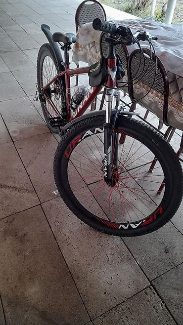 uşaq idman: URAN dağ velosipedi - Çərçivə: alüminium ərintisi, qırmızı-qara — 1