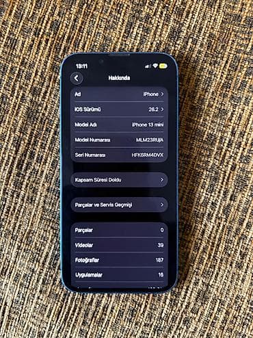 samsung buds plus: IPhone 13 mini, 128 GB, Göy, Barmaq izi, Face ID — 4