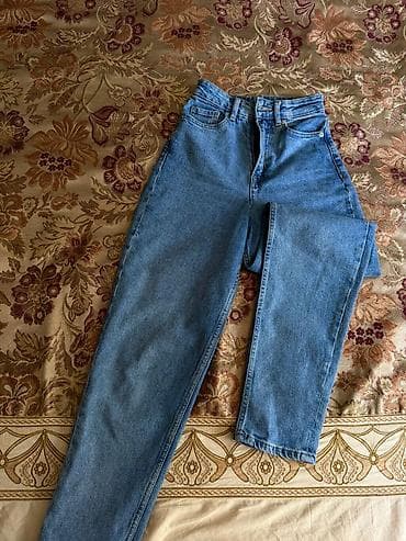 boyfriend salvar modelleri: Qadın cins şalvarları – 2 model dəsti 1) Açıq mavi mom/straight — 4