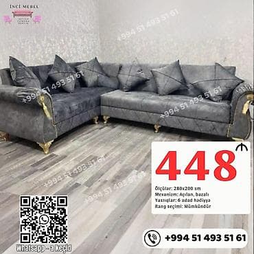 Künc divan, Yeni, Açılan, Bazalı, Parça, Şəhərdaxili pulsuz çatdırılma