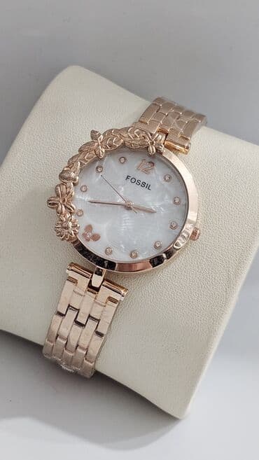 curren saatlari: Yeni, Qol saatı, Fossil, rəng - Ağ — 3
