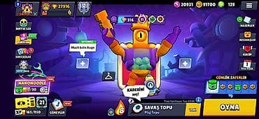 Brawl Stars hesabı - Kupa: 27,916 (Kupa Yolu II rütbə) - Daxili