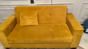 acılıb bağlanan stol: Divan, İşlənmiş, Açılan, Bazalı, Vеlur parça, Çatdırılma yoxdur — 5