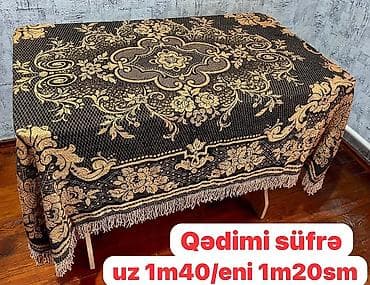 sultan tekstil: Qədimi üslubda süfrə - Ölçü: uzunluq 1 m 40 sm, en 1 m 20 sm - Rəng — 1