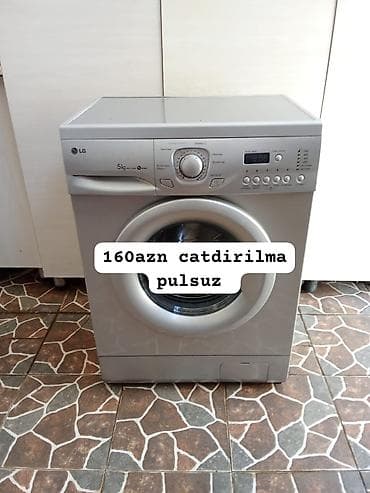 Məişət texnikası: LG önyükləməli paltaryuyan maşın - Tutum: 5 kq - Sıxma sürəti: 800 — 1