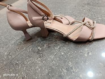 Basanoşka və səndəllər: SISTER STAR qadın sandaleti - Rəng: açıq pudra/çəhrayı - Model: açıq — 2