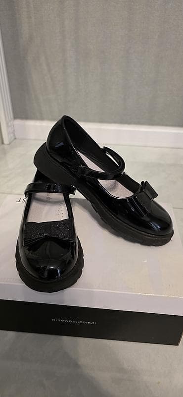 tok veren: Qız uşaqları üçün qara laklı baletka tipli AYAQQABI ÖLÇÜ 35 - Rəng — 3