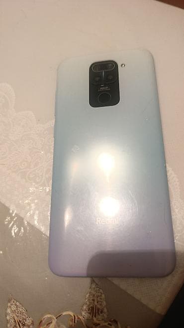 dubai version iphone: Redmi Note 9, 64 GB, rəng - Mavi, Barmaq izi — 1