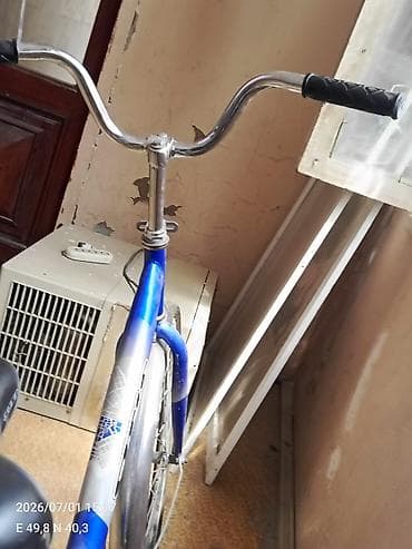velosiped kameri: Şəhər tipli velosiped - Rəng: mavi/gümüş - Aşağı enişli — 3