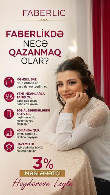 tibb sekilleri: Satış məsləhətçisi tələb olunur, Yalnız qadınlar üçün, İstənilən yaş, Təcrübəsiz, İşəmuzd ödəniş — 1