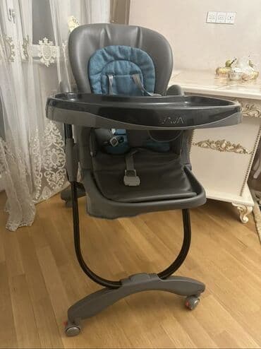 Uşaq yemək stulu - Rəng: tünd boz/göy detal - Çıxarılan iri süfrə lalafo.az -da Uşaq yemək stulu - Rəng: tünd boz/göy detal - Çıxarılan iri süfrə