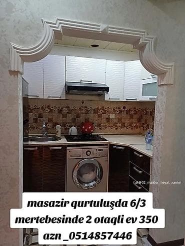3 mikrorayon kiraye evler: Masazir qurtulusda 6/3 mertebesinde 2 otaqli ev 350 azn_0514857446 — 1