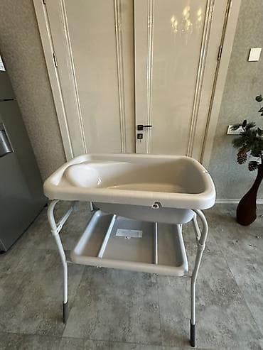 hamam moydadir: Uşaq vannası və stendi - Rahat hamam üçün plastik uşaq vannası — 4