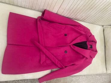 qadınlar üçün təbii dublyonkalar: Palto, Bershka, S, rəng - Çəhrayı — 1