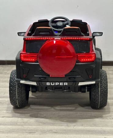 Uşaq üçün elektrik maşınları: 1 yaşdan 12 yaşa qədər uşaqlar üçün nəzərdə tutulub rezin təkərlər — 6