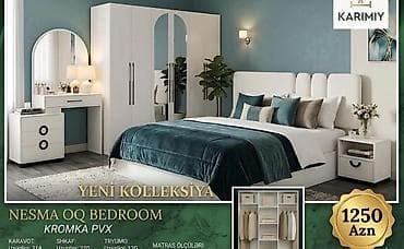 Nesma OQ Bedroom – Yeni kolleksiya Kromka PVX Dəst tərkibi və