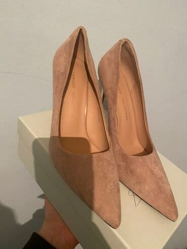 туфли новая не одевала не разу: Qadın klassik tufli – stilettos - Rəng: açıq bej/nude - Material — 4