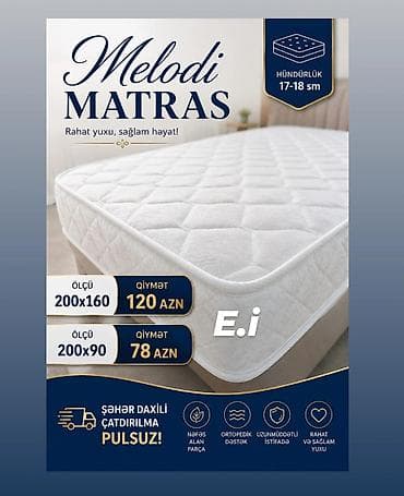 azəri sekisləri: Ortopedik matraslar – rahat yuxu, sağlam həyat! Melodi Matras - — 1