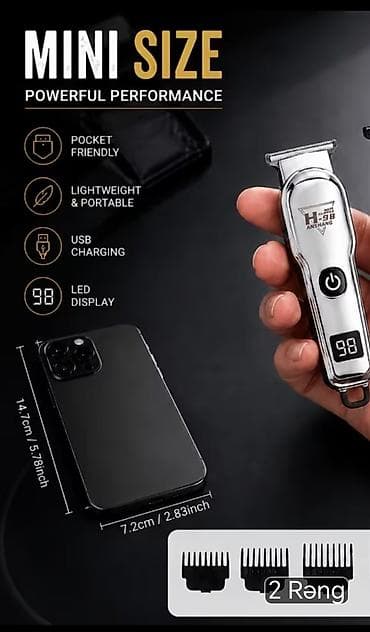 dji osmo 8: Anshang H-98 Professional Zero Gap Trimmer – kəskin T-bıçaqlı dəqiq — 5