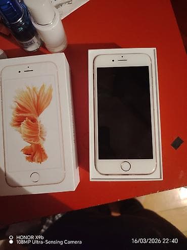 iphone 5 lalafo: IPhone 6s, 32 GB, Rose Gold, Barmaq izi — 7