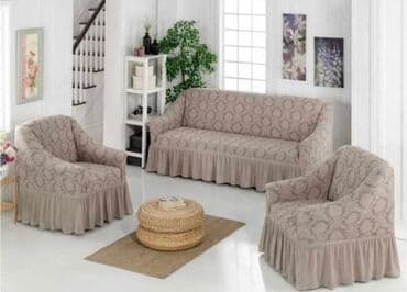 Divan üçün Yeni Xovlu rəng - Qəhvəyi Yataq örtüyü, Ödənişli çatdırılma, Rayonlara çatdırılma