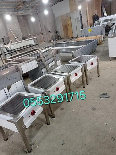 Оборудование для ресторанов, кафе: Peşəkar mətbəx üçün paslanmaz poladdan avadanlıqlar - Şiş/ət qızartma — 6