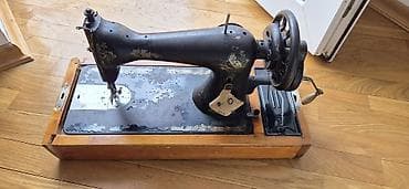 Antik əl tikiş maşını – mexaniki, fırladılan əl qolu ilə İstifadə