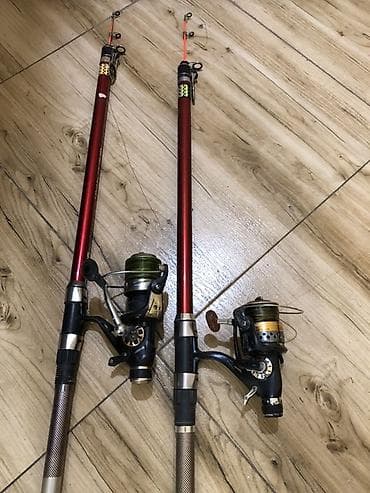 ovcular: Balıq tutmaq üçün 2 ədəd teleskopik qamış dəsti - Marka/model — 9