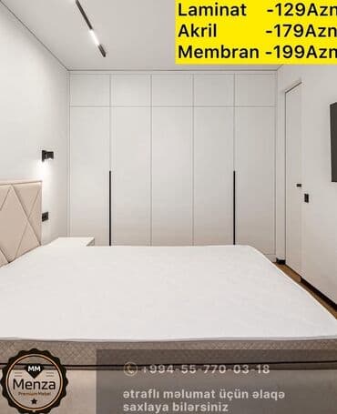 qapi: Yeni, Açılan, 6 qapı Düz dolab, Qarderob, paltar dolabı — 1