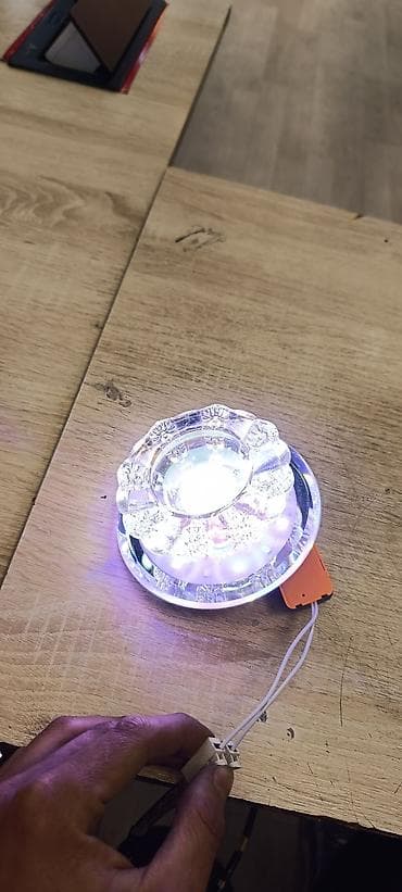 led işıqlar: Şüşə dekorlu LED tavan spotu - Növ: LED daxili tavan/spot işıq - — 6