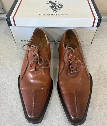 Kişi dəri klassik ayaqqabıları - Model: kəskin kvadrat burunlu — 2